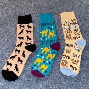3 Pairs Funky Socks